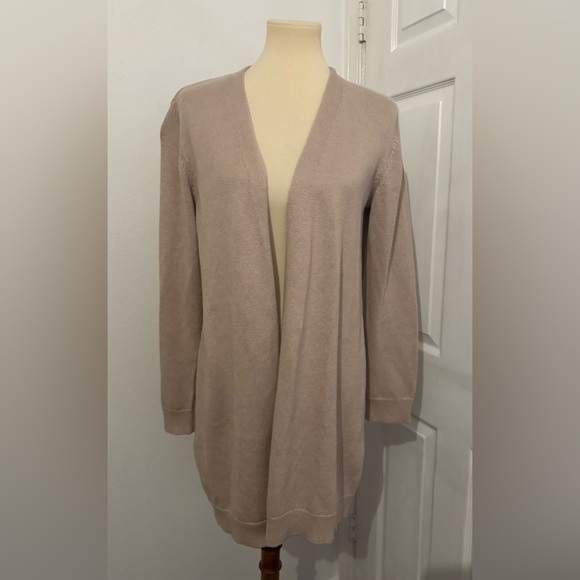 Eileen Fisher Sweaters - Eileen Fisher Knit Cardigan Organic Linen Cotton Coastal Office Quiet Luxury SML